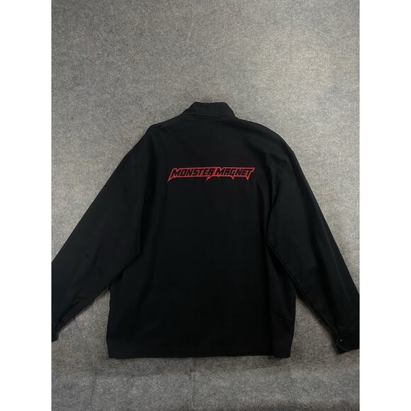 VTG monster magnet jacket mens large black Power Trip Detroit made rare 2001 - Picture 8 of 11